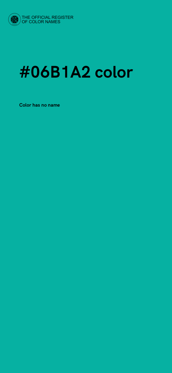 #06B1A2 color image