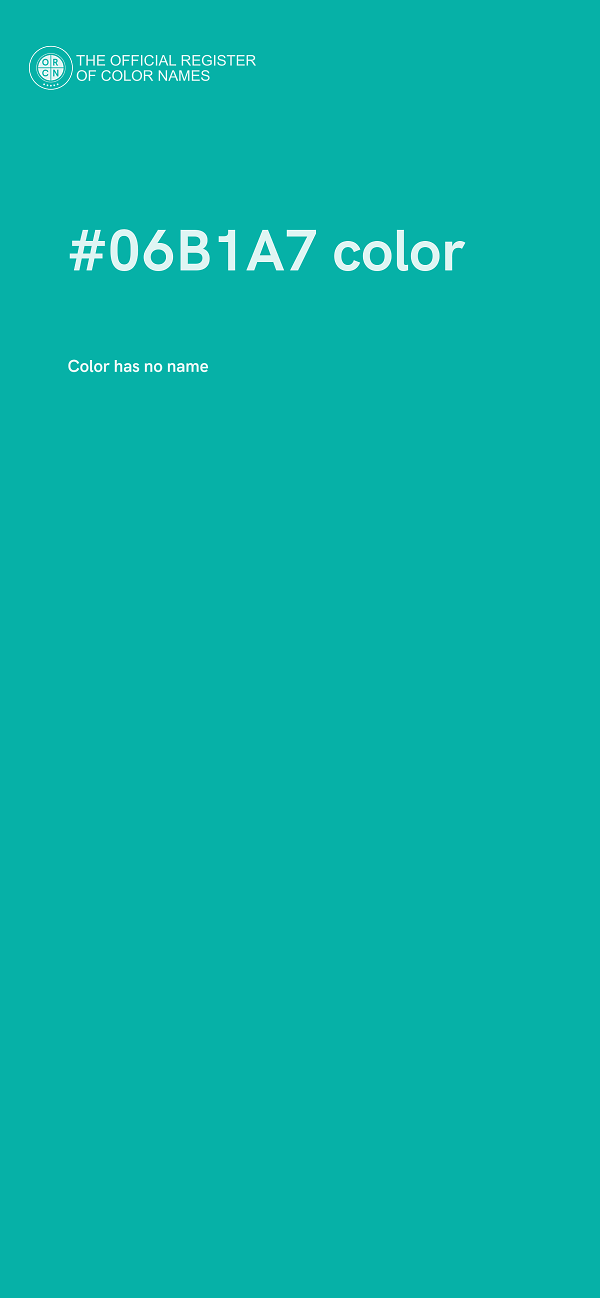 #06B1A7 color image