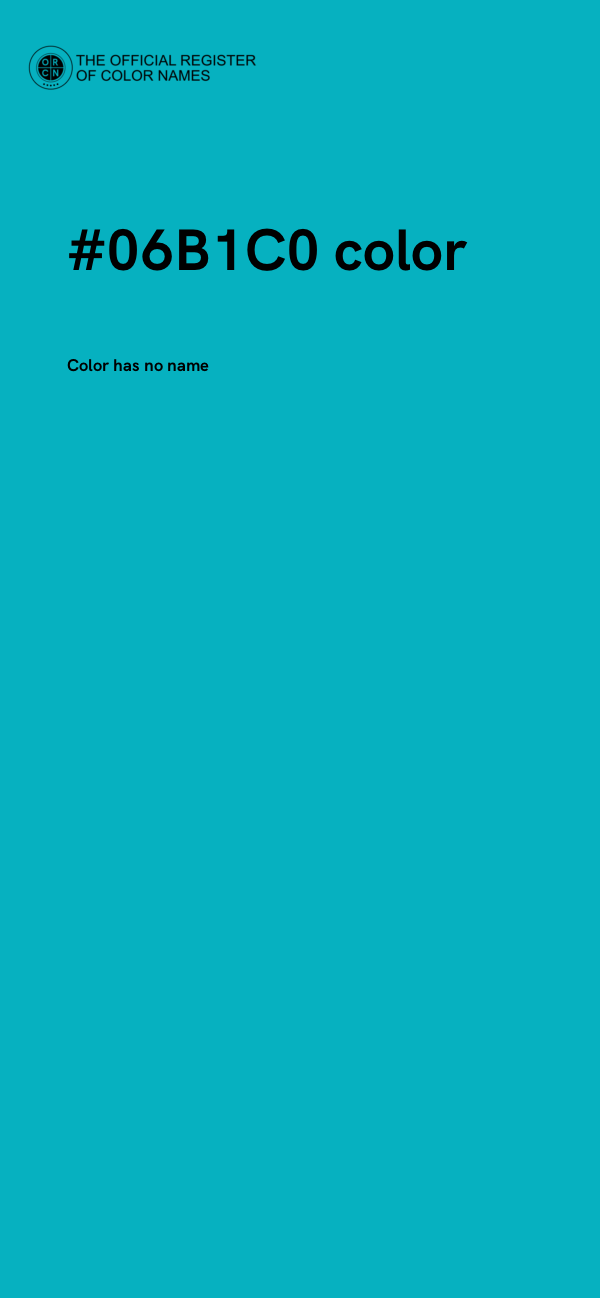 #06B1C0 color image