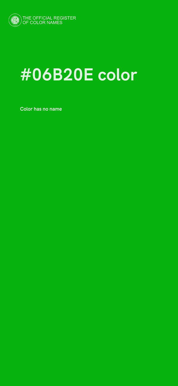 #06B20E color image