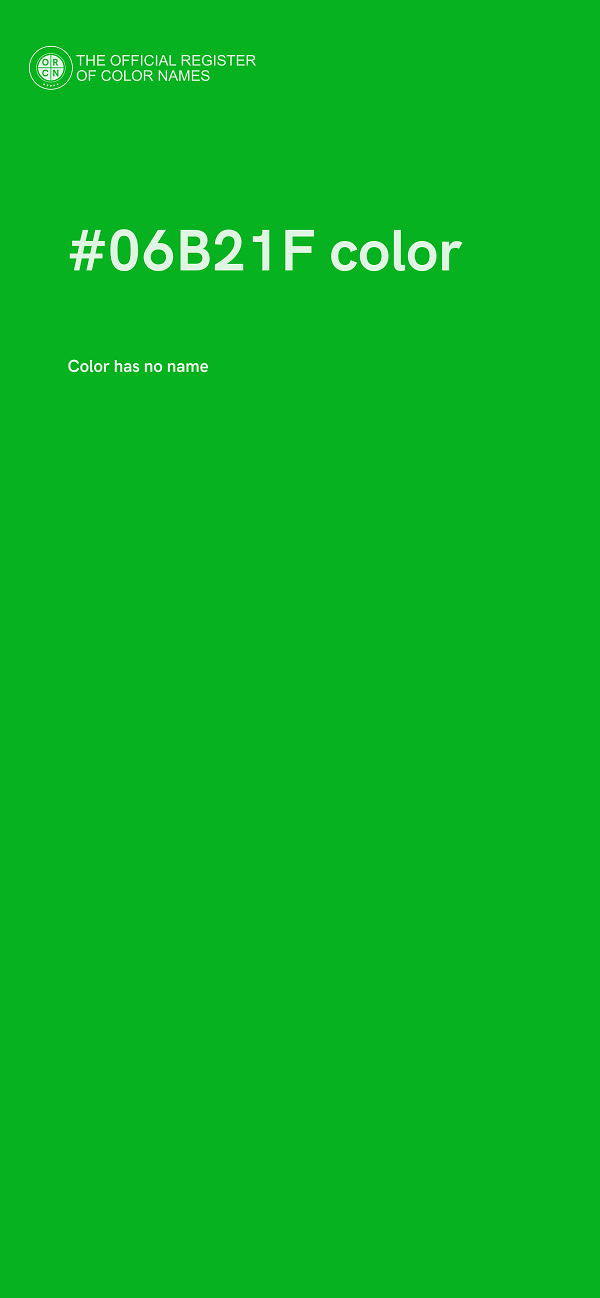 #06B21F color image