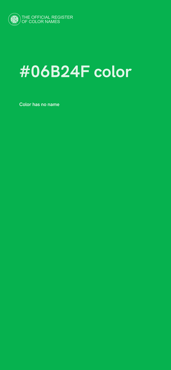#06B24F color image