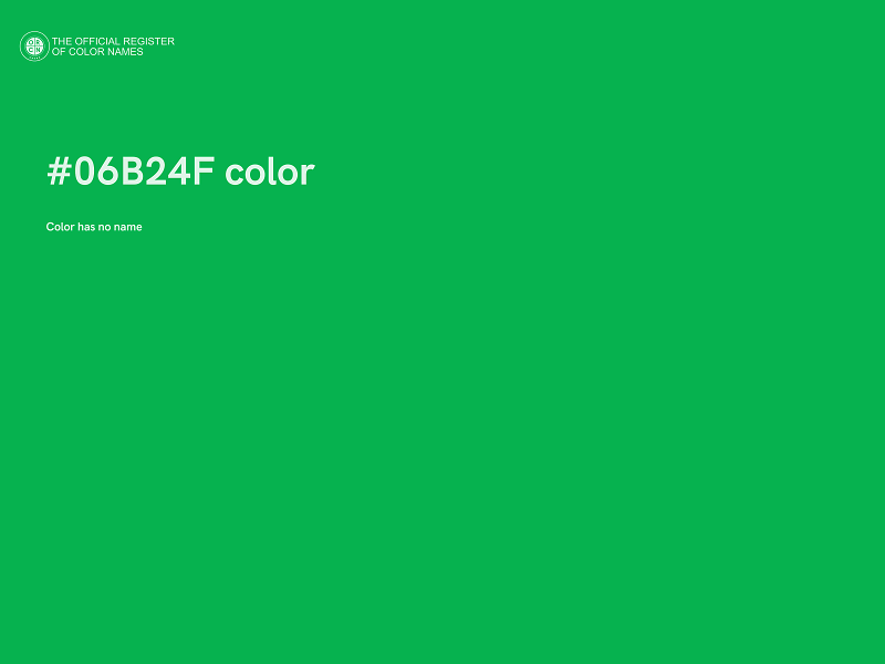 #06B24F color image