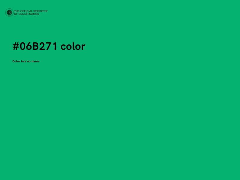 #06B271 color image