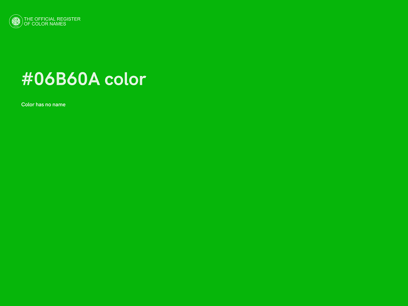 #06B60A color image