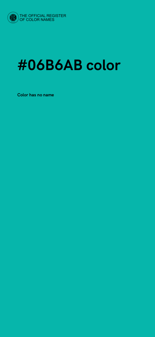 #06B6AB color image