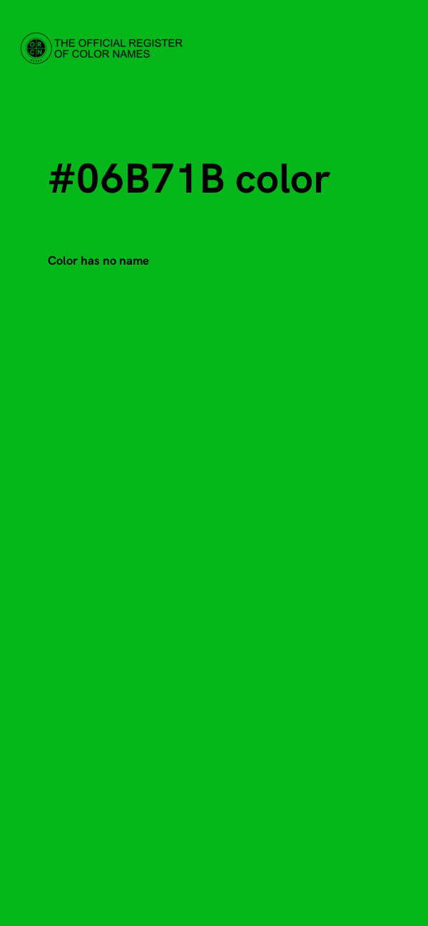 #06B71B color image