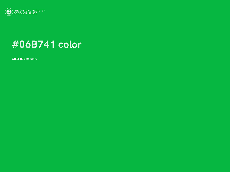 #06B741 color image