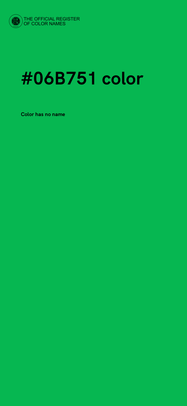 #06B751 color image