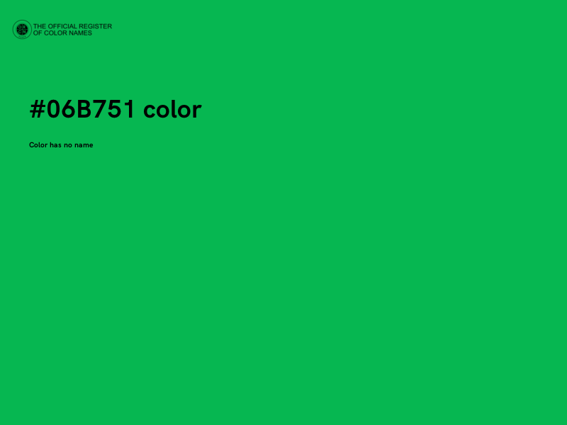 #06B751 color image