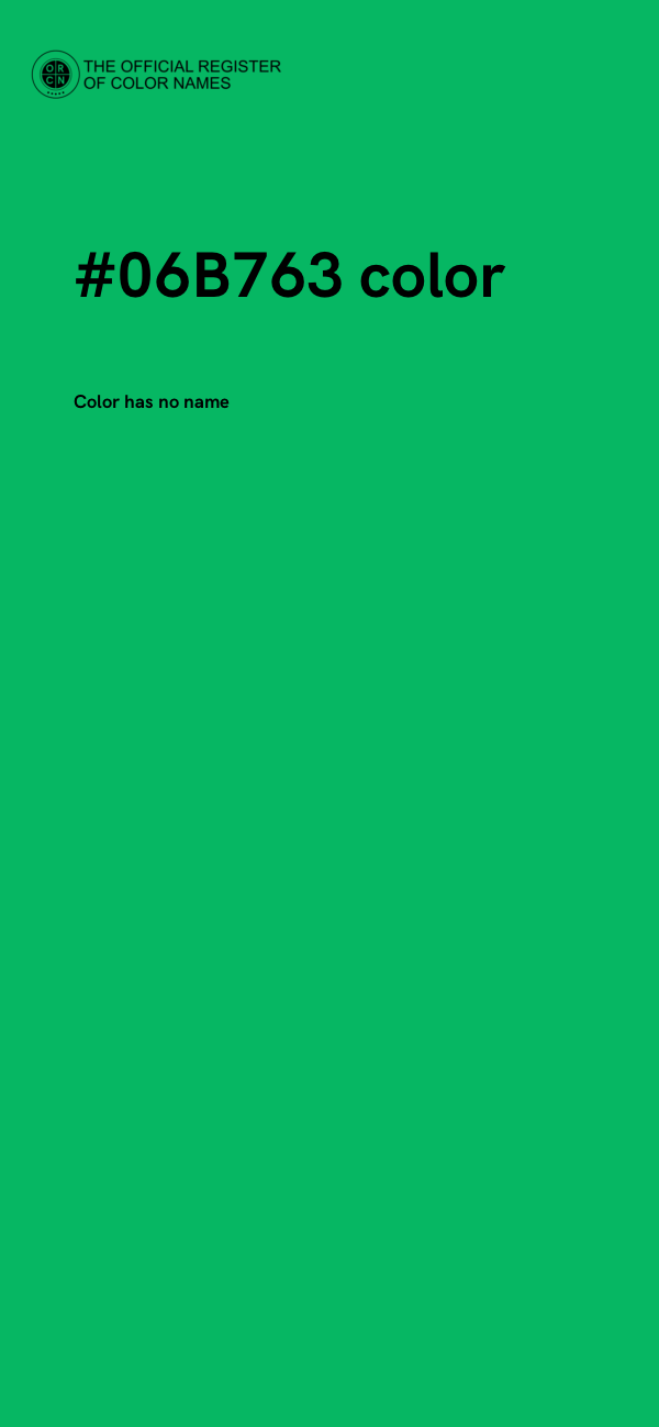 #06B763 color image