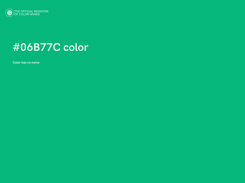 #06B77C color image