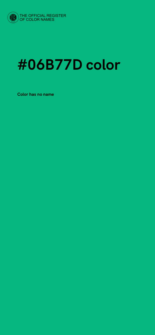 #06B77D color image