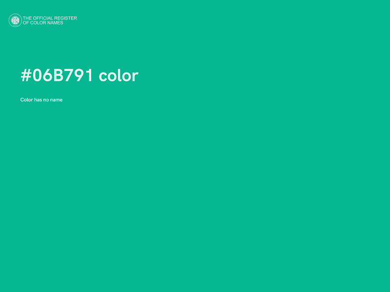 #06B791 color image