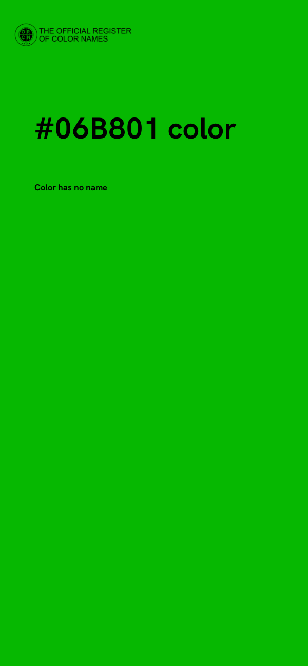 #06B801 color image
