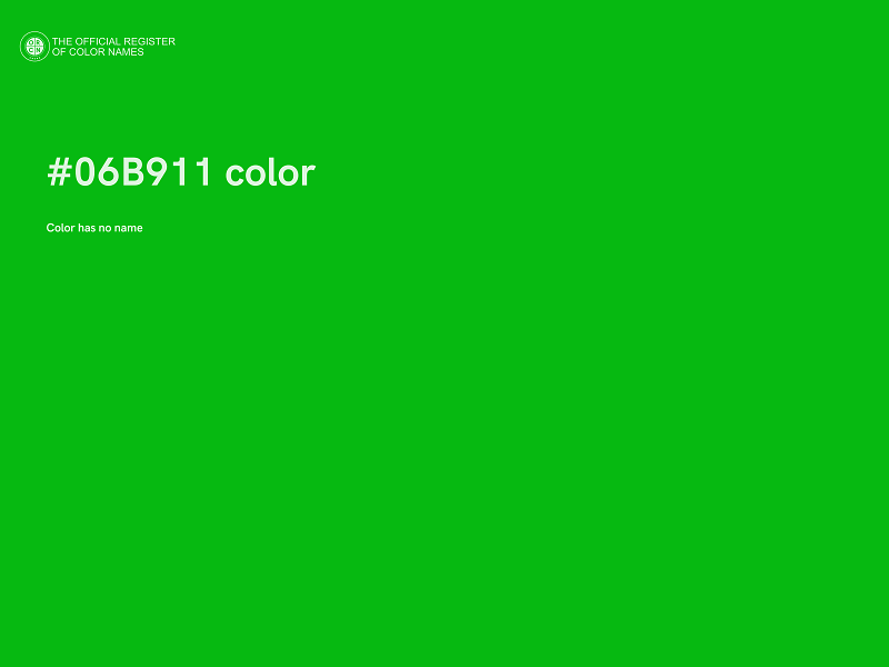 #06B911 color image