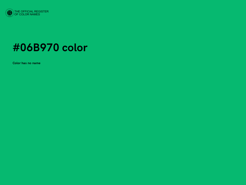 #06B970 color image