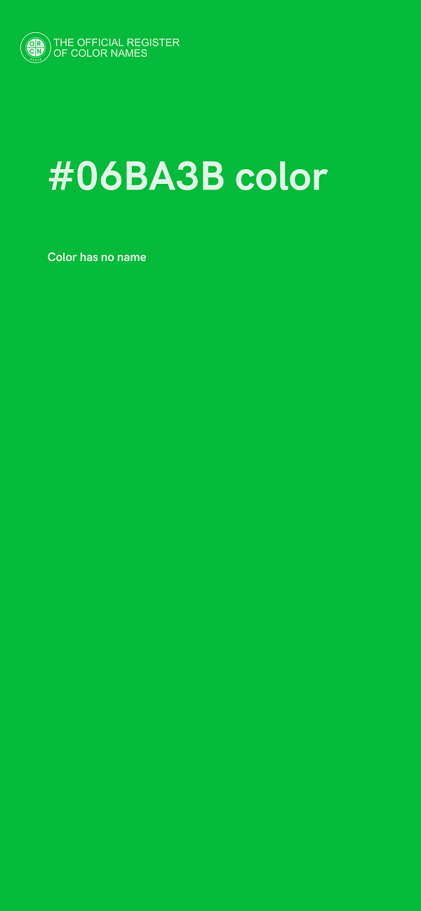 #06BA3B color image