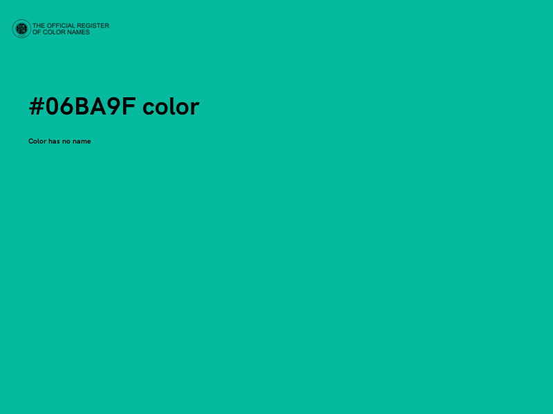 #06BA9F color image