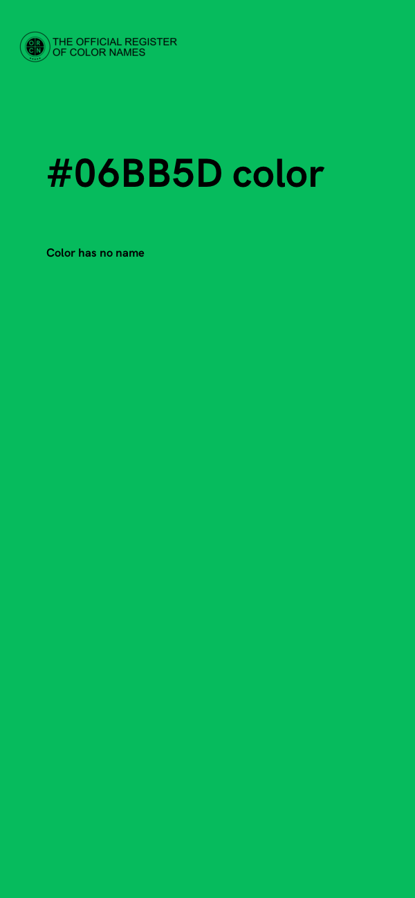 #06BB5D color image