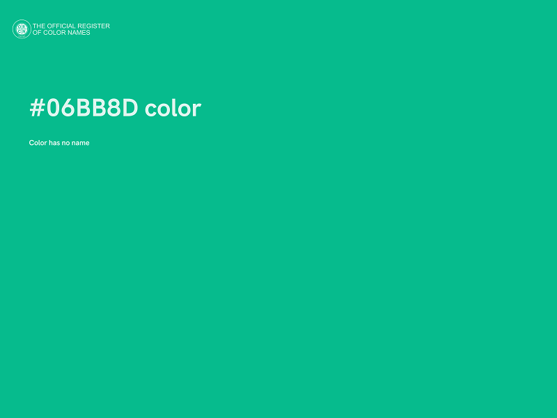 #06BB8D color image