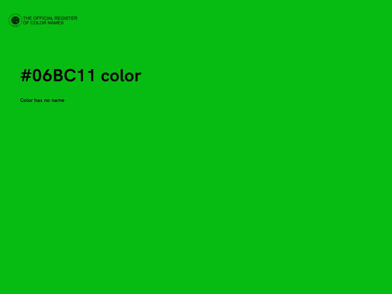 #06BC11 color image