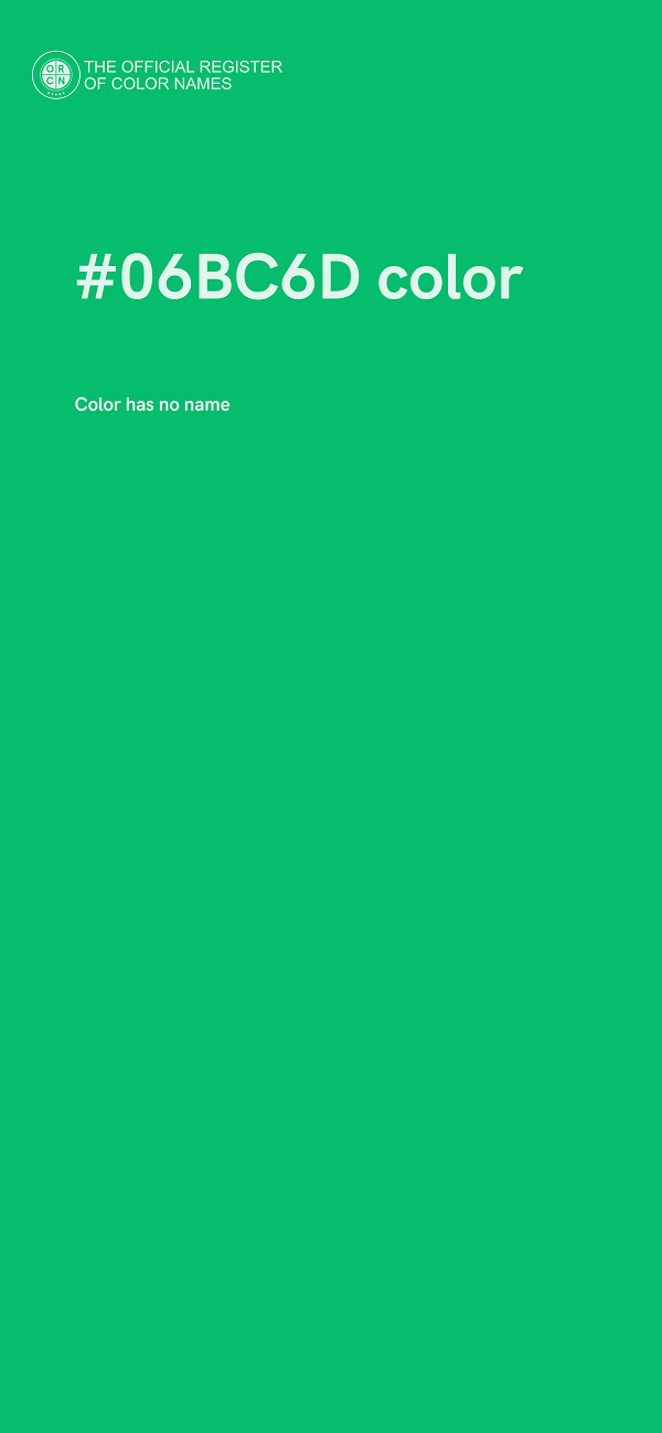 #06BC6D color image