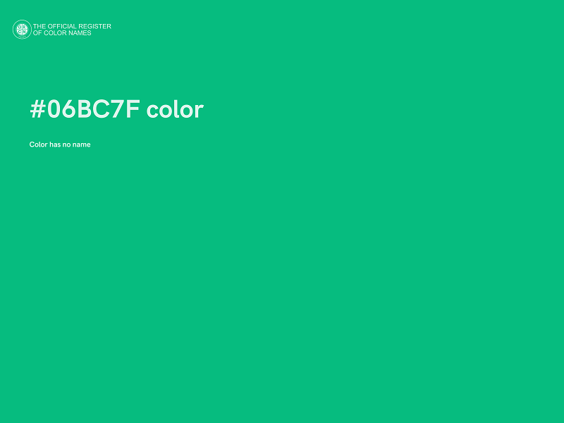 #06BC7F color image