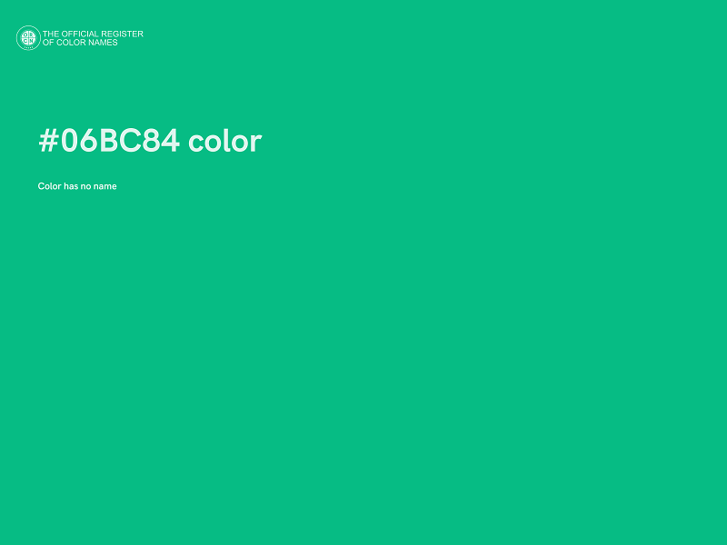 #06BC84 color image