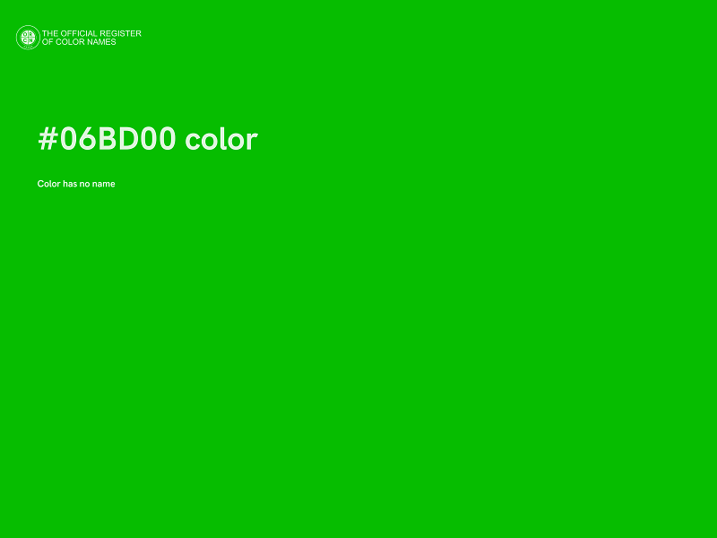 #06BD00 color image