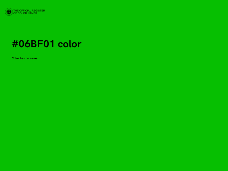 #06BF01 color image