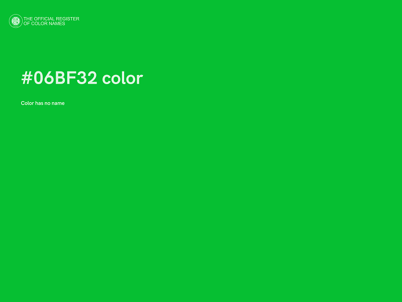 #06BF32 color image