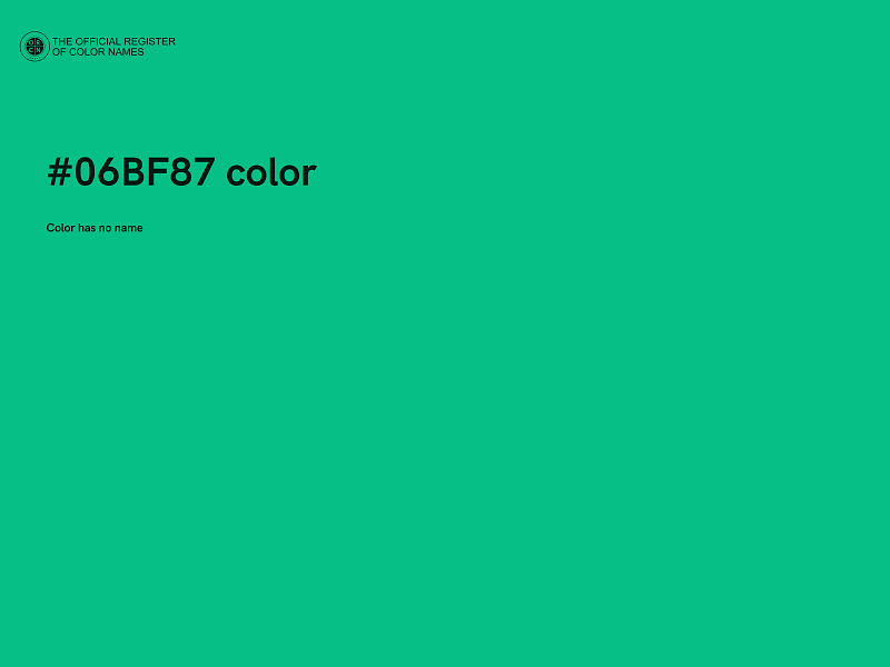 #06BF87 color image