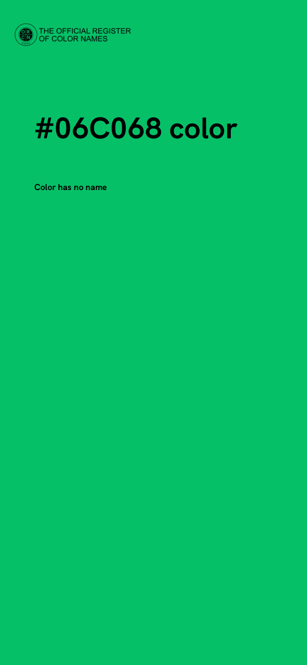 #06C068 color image
