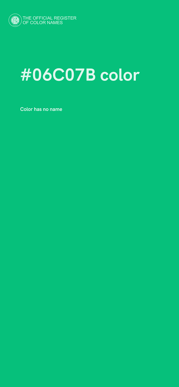 #06C07B color image