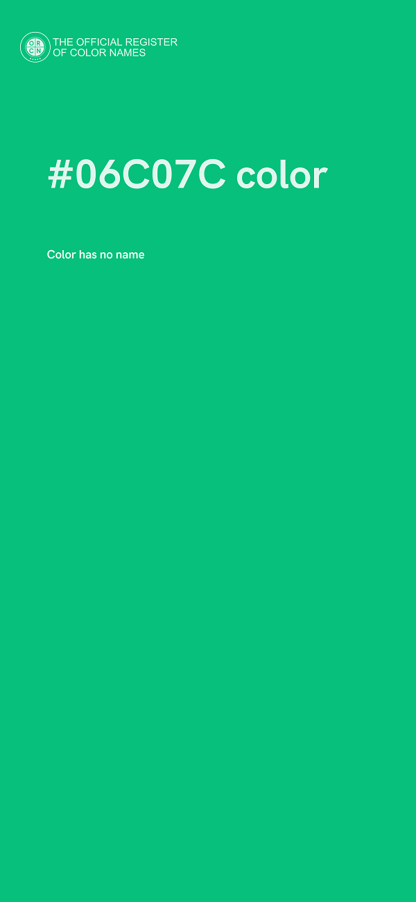 #06C07C color image