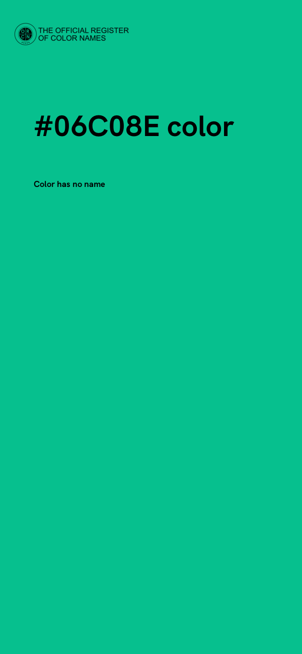 #06C08E color image