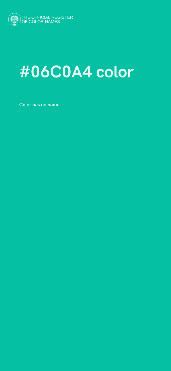 #06C0A4 color image