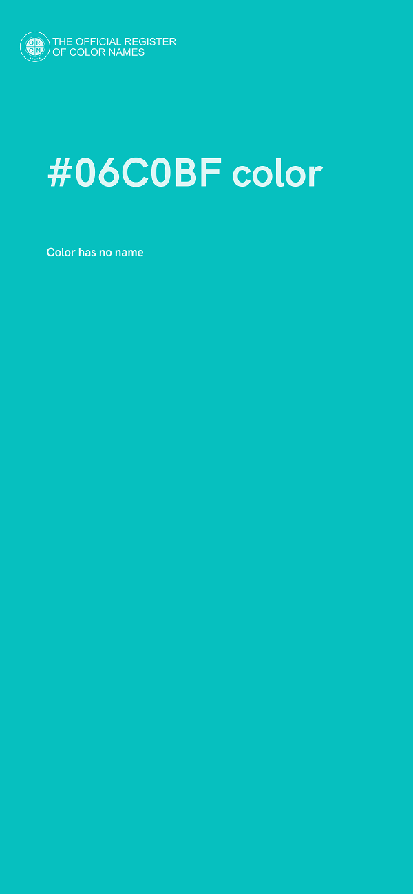 #06C0BF color image