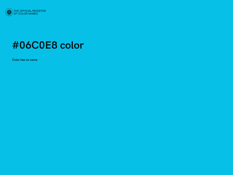#06C0E8 color image