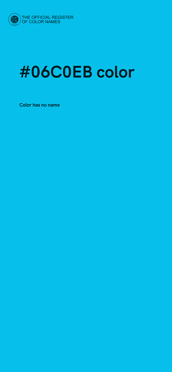 #06C0EB color image