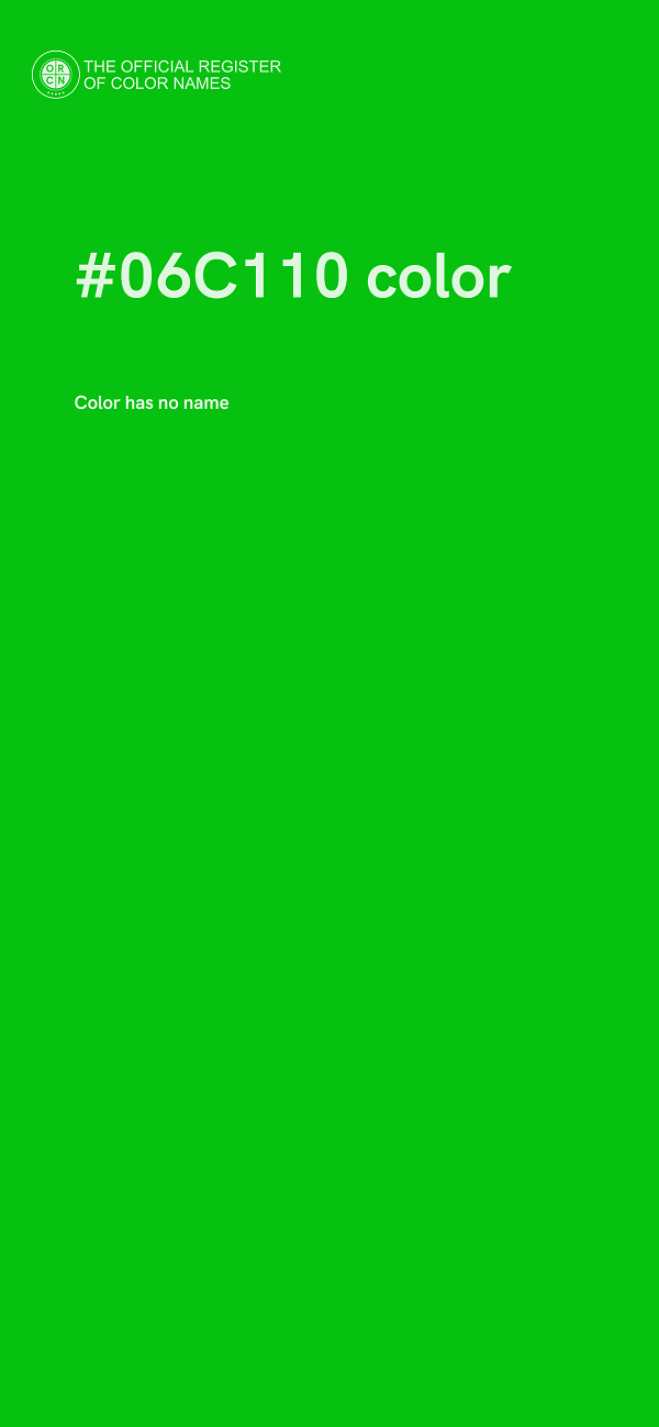 #06C110 color image