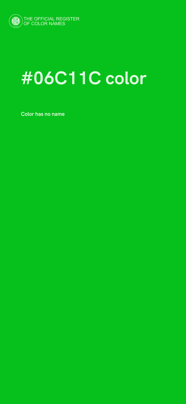 #06C11C color image