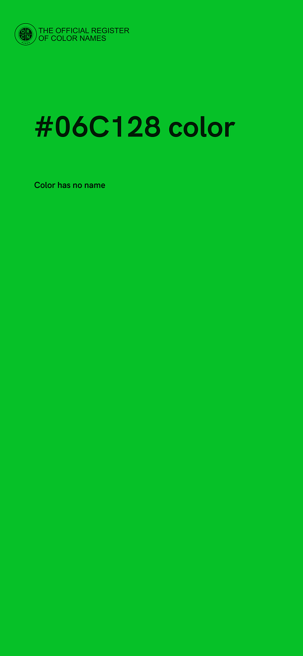 #06C128 color image