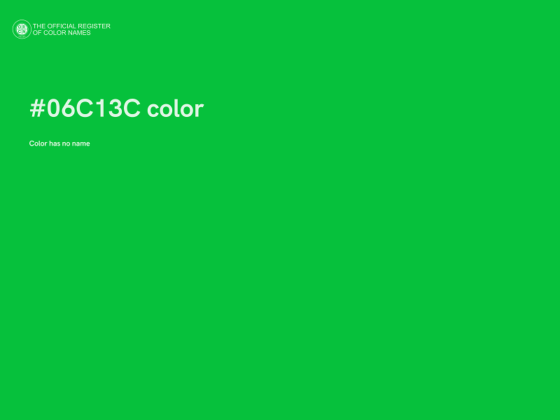 #06C13C color image