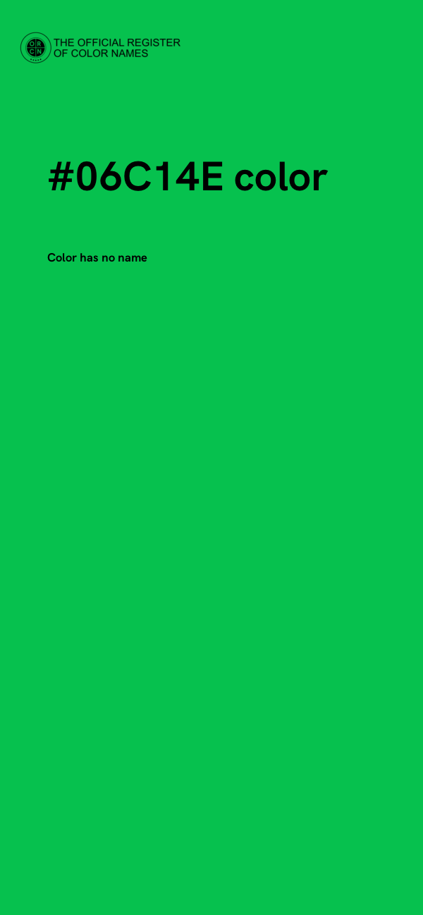 #06C14E color image