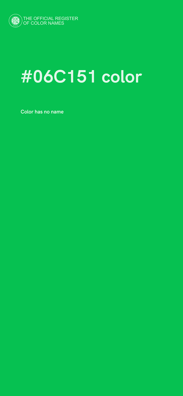 #06C151 color image