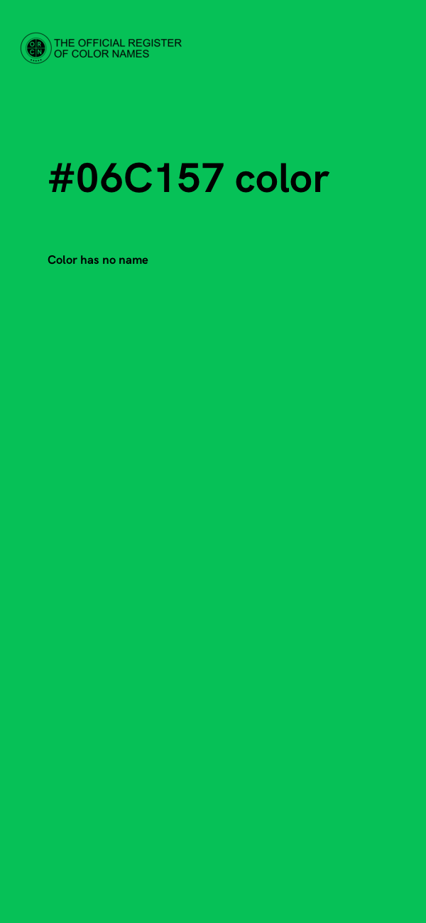 #06C157 color image
