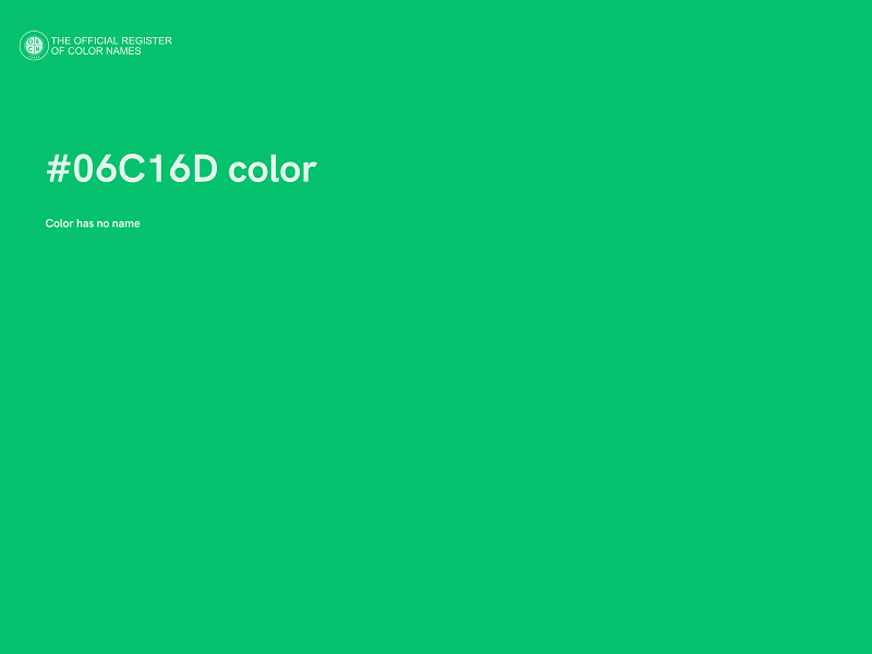 #06C16D color image