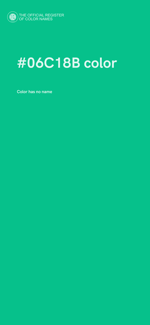 #06C18B color image